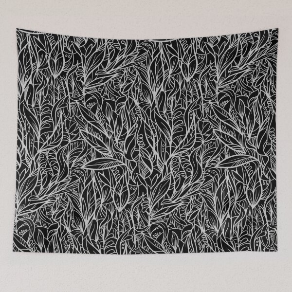 Item preview, Grey decorative leaves designed and sold by Olga Lashko.
