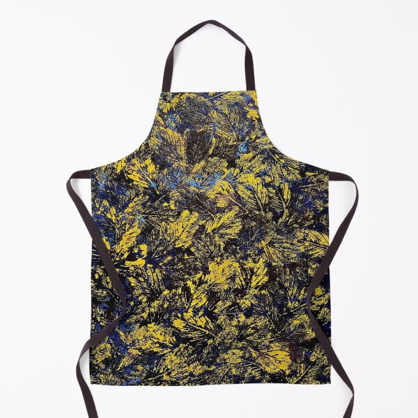 Item preview, Golden leaves in darkest skies abstract painting designed and sold by TitaCris.