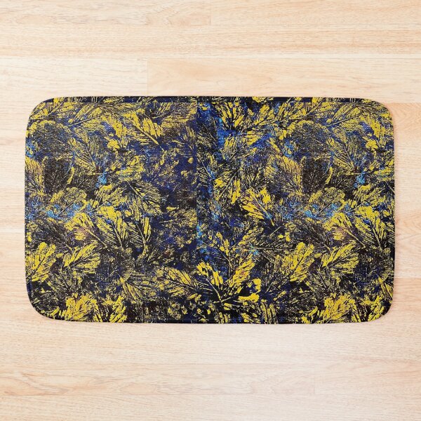 Item preview, Golden leaves in darkest skies abstract painting designed and sold by TitaCris.
