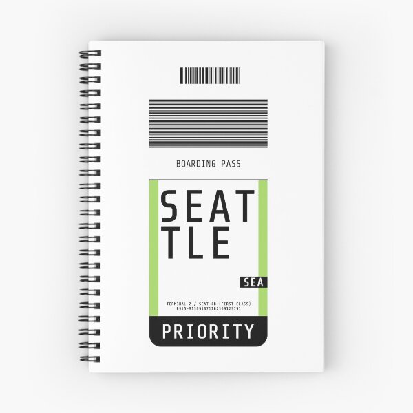 Item preview, Seattle Boarding Pass SEA designed and sold by lukassfr.