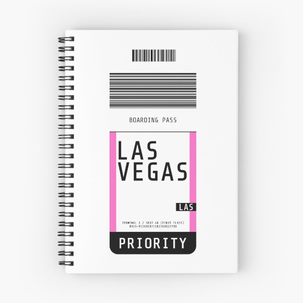 Item preview, Las Vegas Boarding Pass LAS (Pink) designed and sold by lukassfr.
