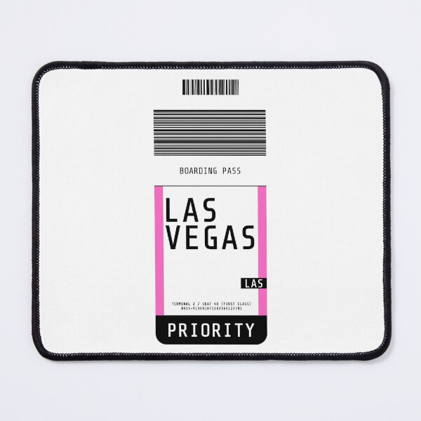 Item preview, Las Vegas Boarding Pass LAS (Pink) designed and sold by lukassfr.