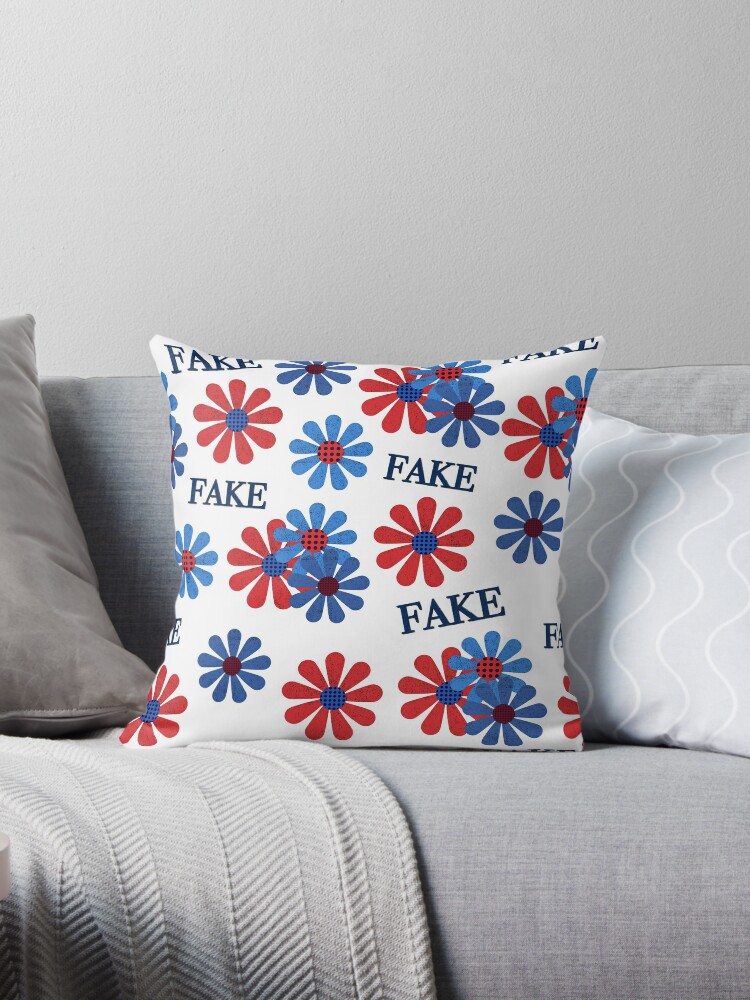 fake ass flowers | Throw Pillow