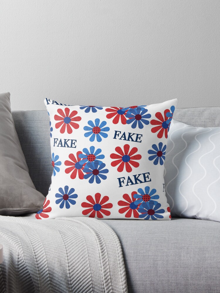 fake ass flowers | Pillow