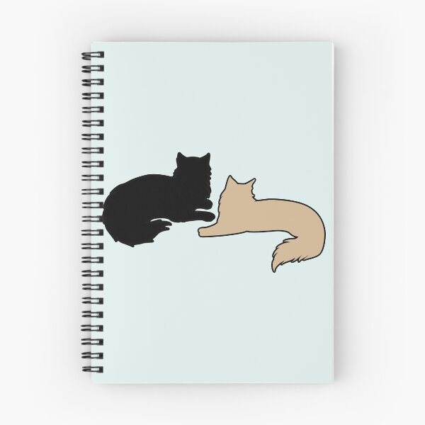 Item preview, Bella & Edward Lounging Around (Black & Beige Cats) designed and sold by andmarstan.