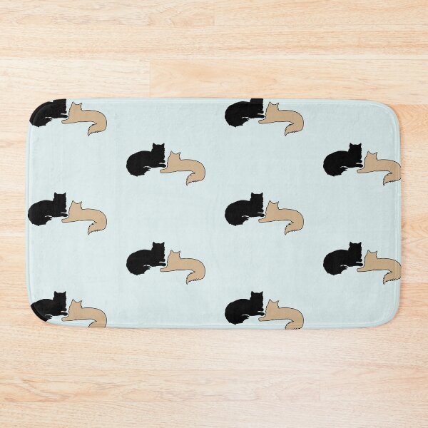 Item preview, Bella & Edward Lounging Around (Black & Beige Cats) designed and sold by andmarstan.