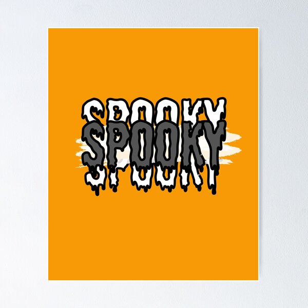 Item preview, Spooky Vibes - orange background designed and sold by piastrelli.
