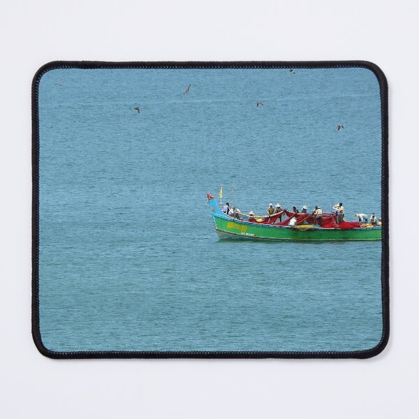Item preview, Colorful Wooden Fishing Boat at Sea, India designed and sold by worldways.