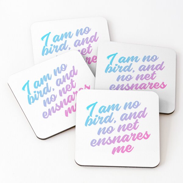Item preview, Jane Eyre Quote: I am no bird; and no net ensnares me designed and sold by rissidesigns.