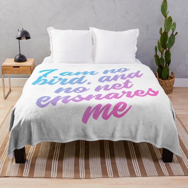Item preview, Jane Eyre Quote: I am no bird; and no net ensnares me designed and sold by rissidesigns.