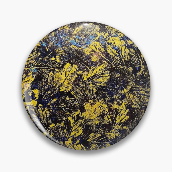 Item preview, Golden leaves in darkest skies abstract painting designed and sold by TitaCris.