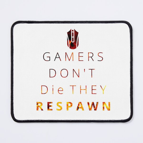 Item preview, Gamers don't die they respawn designed and sold by lookperfect.
