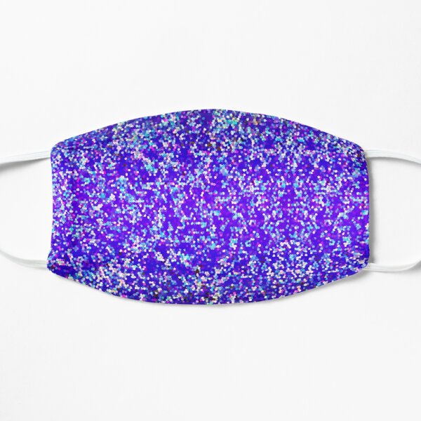 Glitter Graphic Purple Flat Mask
