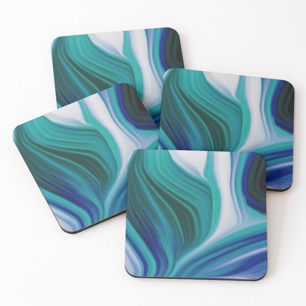 Item preview, White, Green and Blue Abstract  designed and sold by BJG1966.