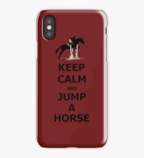 Keep Calm & Jump A Horse iPhone Case