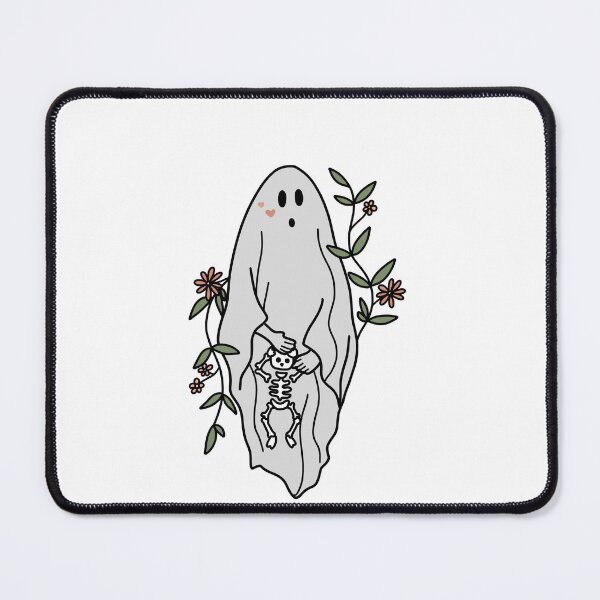Item preview, cute ghost holding skeleton  designed and sold by darianedesigns.
