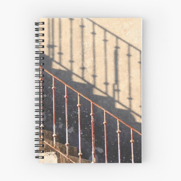 Item preview, Rusty wrought iron handrail and its shadow designed and sold by Anna Lemos.