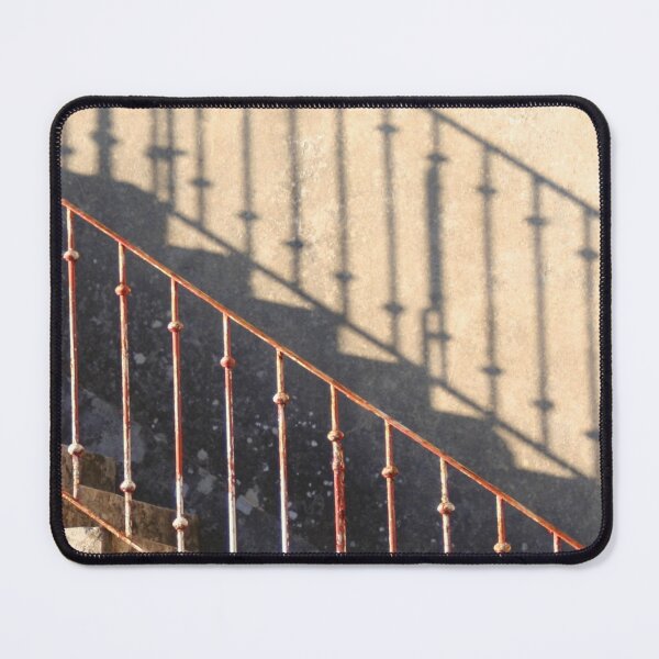 Item preview, Rusty wrought iron handrail and its shadow designed and sold by Anna Lemos.