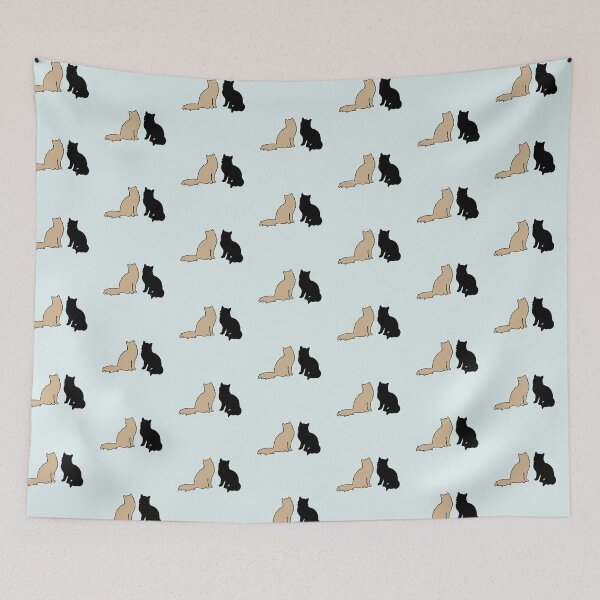 Item preview, Bella & Edward Twinning (Black & Beige Cats) designed and sold by andmarstan.