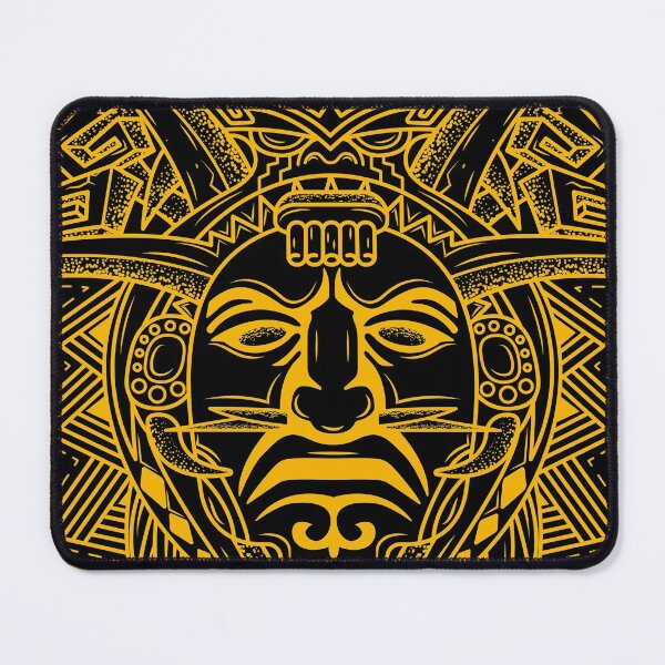 Item preview, Ancient Mayan Aztec God Monochrome designed and sold by Vector Scout Lab.