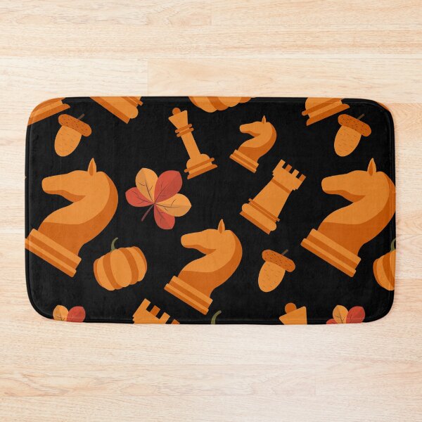Item preview, Burnt Orange Chess Pieces Fall Mood Pattern  designed and sold by thecooltable.