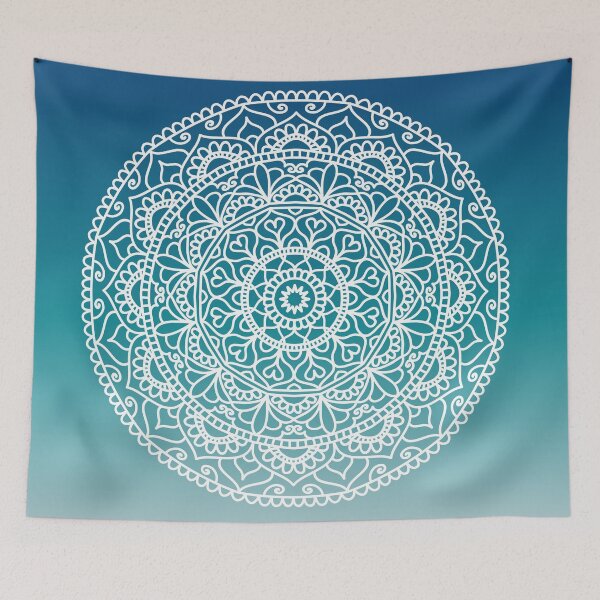 Item preview, Indigo Blue Gradient Mandala designed and sold by Julie Erin Designs.