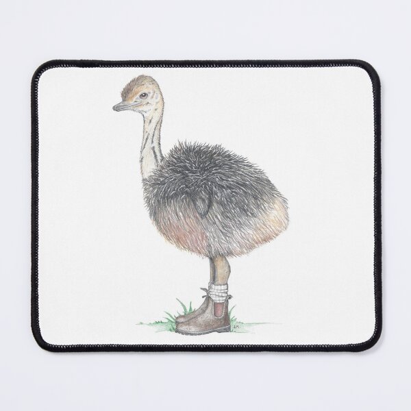 Item preview, Ostrich Chick in Chelsea Boots designed and sold by JimsBirds.