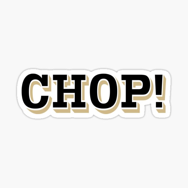 Chop On with Tomahawk Sticker for Sale by HomeoftheBraves