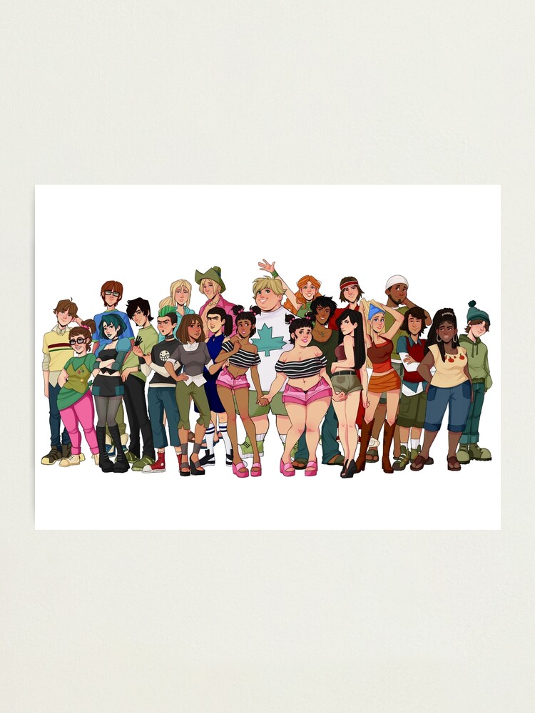 Total Drama Island Characters | Photographic Print