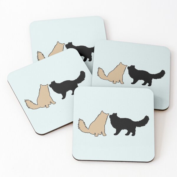 Item preview, Bella & Edward Telling Secrets (Black & Beige Cats) designed and sold by andmarstan.