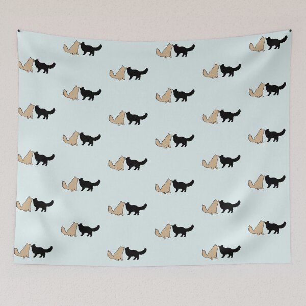 Item preview, Bella & Edward Telling Secrets (Black & Beige Cats) designed and sold by andmarstan.