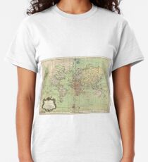 Vintage Map of The World (1778) Classic T-Shirt