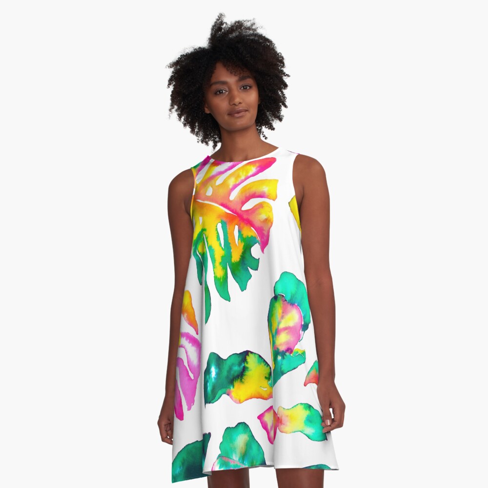 Vista previa del artículo con la obra «Vestido acampanado», diseñado y vendido por LoryFuchs.