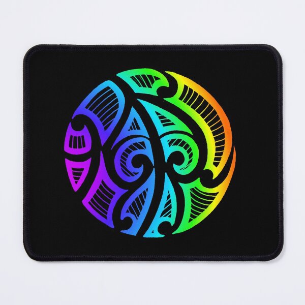 Item preview, Maori tribal retro neon color designed and sold by attracdionz.