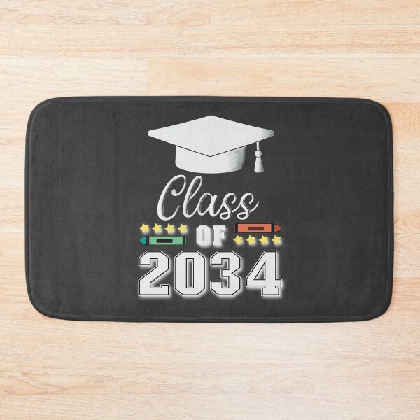 Item preview, Class of 2034 green dark orange crayon - white letters designed and sold by FlorenciaBliss.