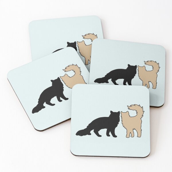Item preview, Bella & Edward Feeling Spicy (Black & Beige Cats) designed and sold by andmarstan.