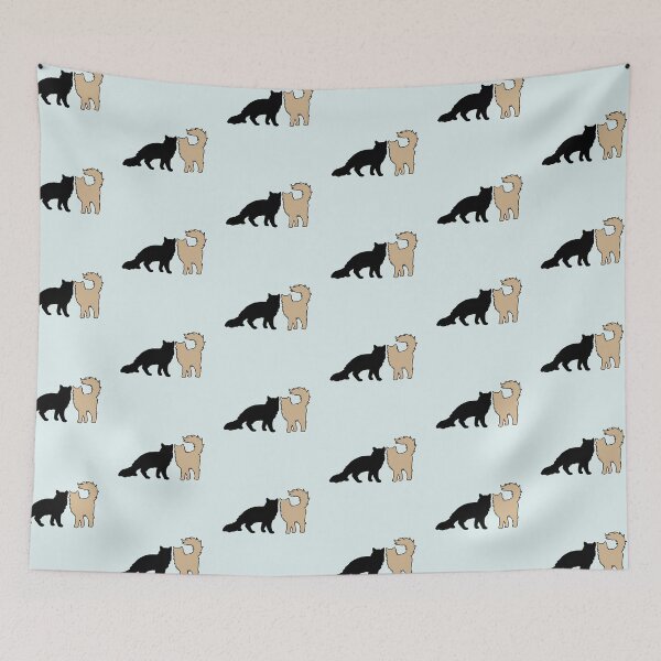 Item preview, Bella & Edward Feeling Spicy (Black & Beige Cats) designed and sold by andmarstan.