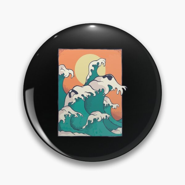 Item preview, art of ocean waves vintage designed and sold by zaher97.