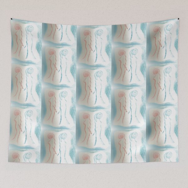 Item preview, Faded Girls Softened Watercolour Hand Painted On Canvas designed and sold by H3designs.