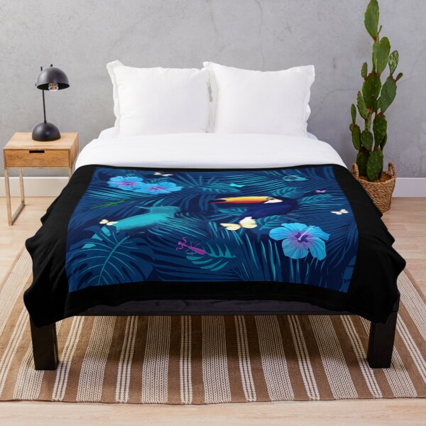 Item preview, Aves tropicales e insectos-Azul designed and sold by ShaireProd.