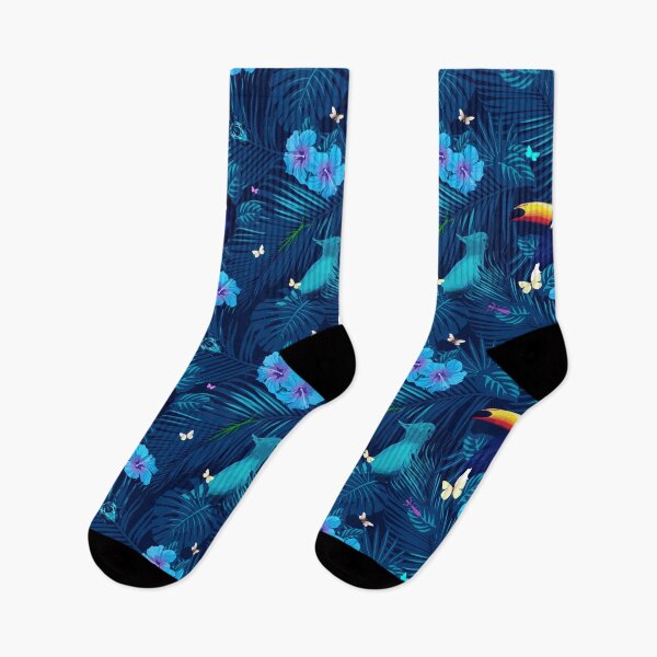 Item preview, Tropical Birds & Insects-Blue designed and sold by ShaireProd.