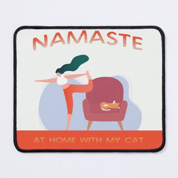 Item preview, Namaste at home with my cat designed and sold by urban-color.