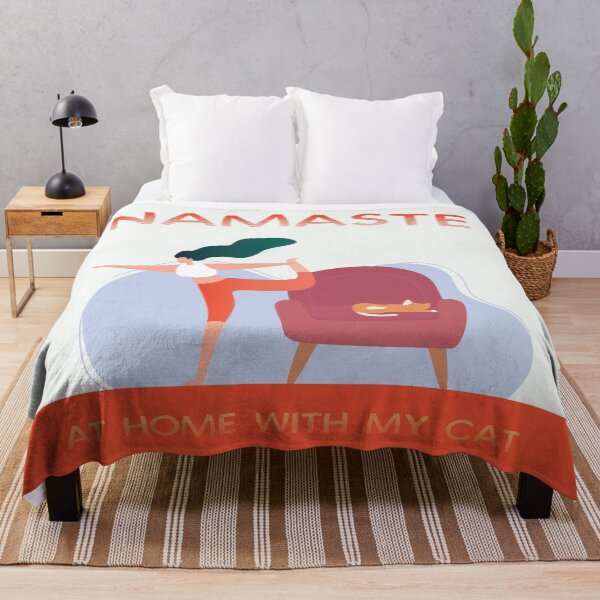 Item preview, Namaste at home with my cat designed and sold by urban-color.