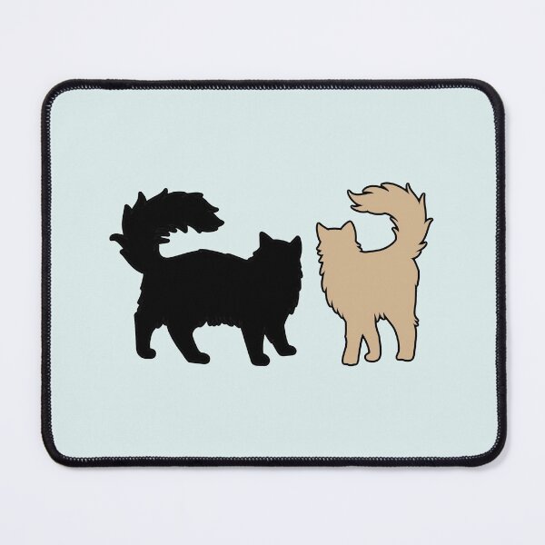 Item preview, Bella & Edward Vibing (Black & Beige Cats) designed and sold by andmarstan.