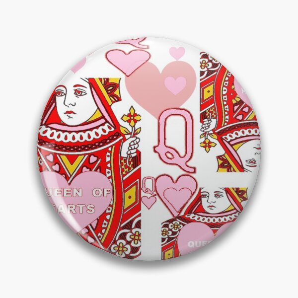 Item preview, DECORATIVE RED & PINK QUEEN OF HEARTS CASINO ART designed and sold by sharlesart.