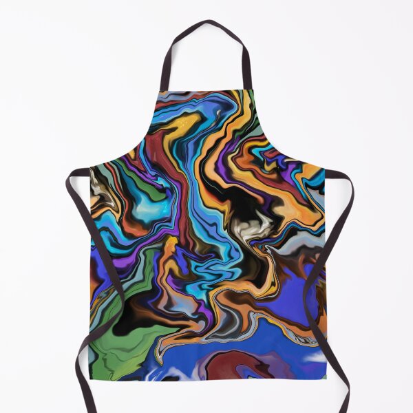 Item preview, Liquified colorful psychedelic abstract modern poured flower bouquet designed and sold by Jane Domenech.