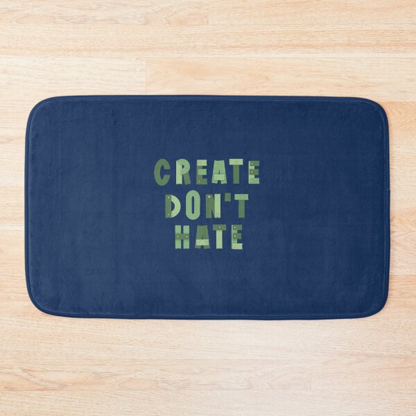 Item preview, Create don’t hate artist quote nails and wood planks green designed and sold by Shus-arts.