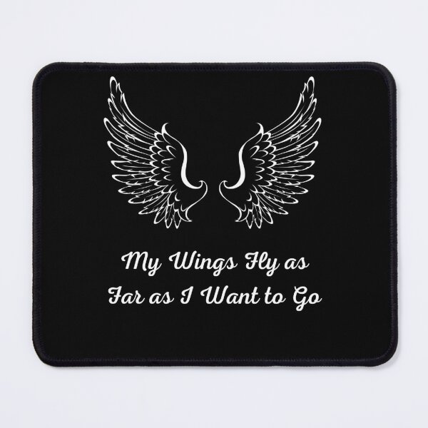 Item preview, My Wings Fly as Far as I Want to Go (White) designed and sold by MEBH.