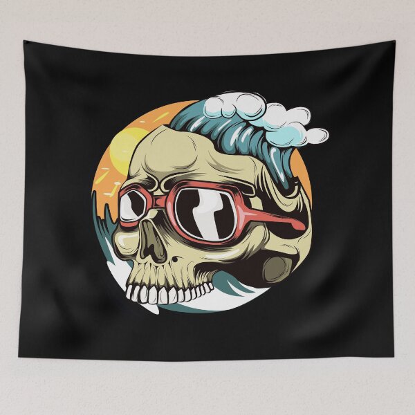 Item preview, Wave Skull designed and sold by InvisibleMind.