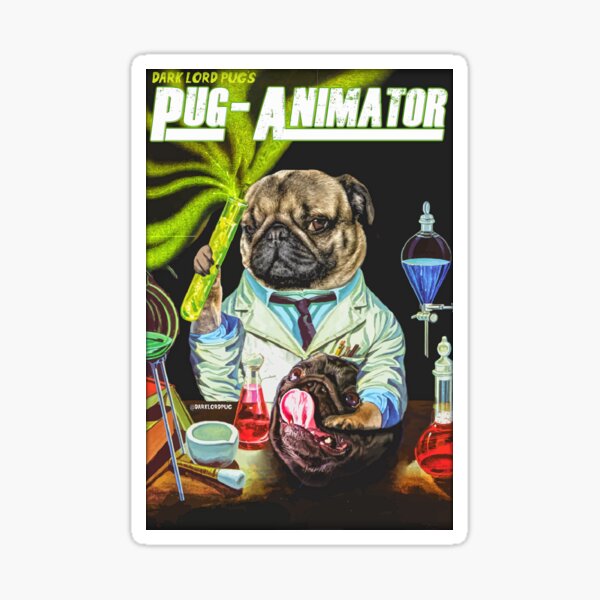 PUG-ANIMATOR Sticker